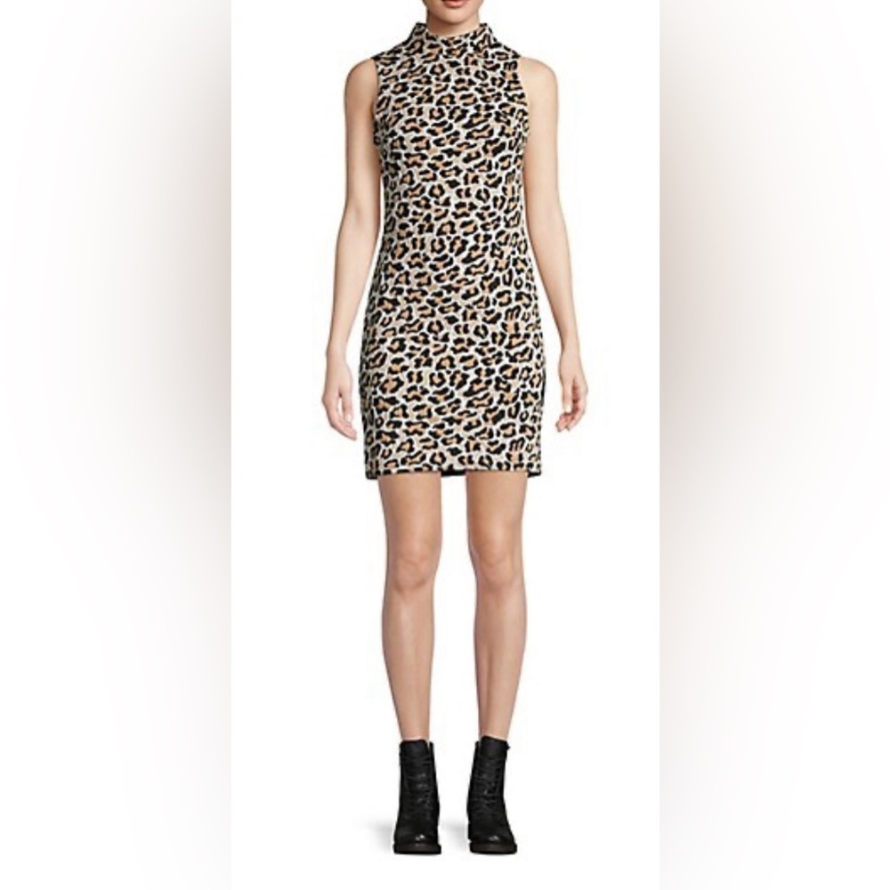 Design Lab Lord & Taylor Animal Print Mini Dress